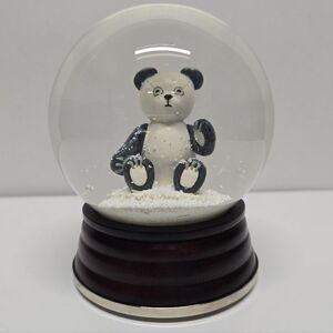 Thomas O’Brien vintage modern Panda snow globe Christmas Holiday 2005